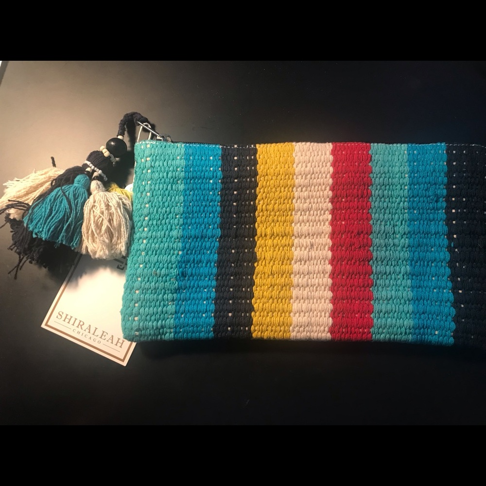 Shiraleah Chicago Multicolored Clutch NWT